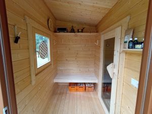 Sauna für zuhause im Gartenhaus