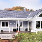 Holzhaus Typ Kanada mit Dreieckfenster
