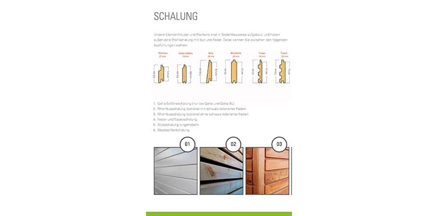 Holzschalung